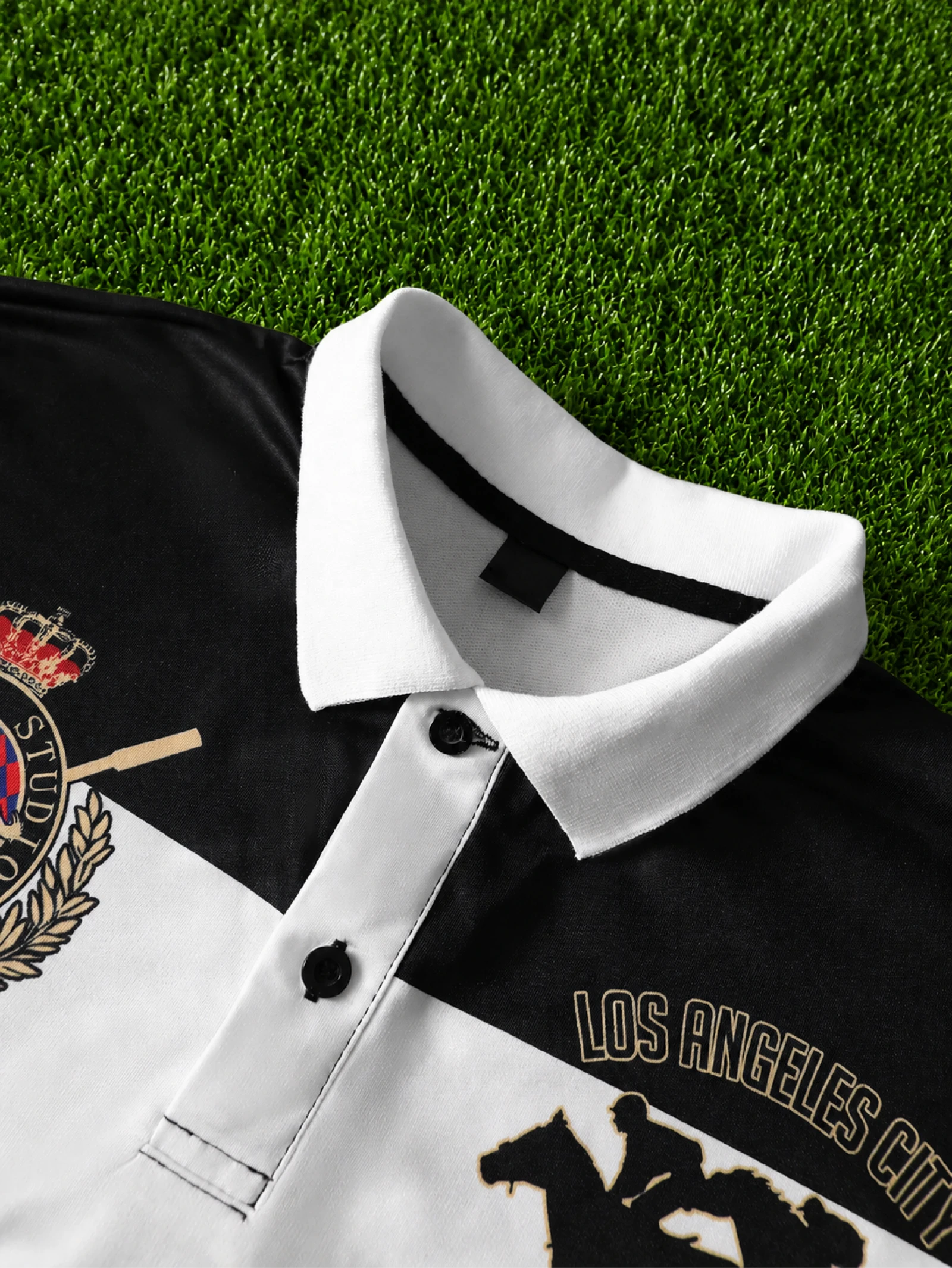 Ensemble Short Et Polo Blanc Et Noir Y2K Neuf Jamais Porté taille S – photo 2